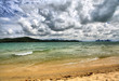Sea landscape with clouds