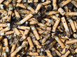 Cigarettes end closeup background.