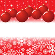 christmas balls with snowflakes