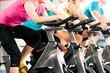 Spinning im Fitnessstudio
