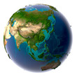 Realistic Planet Earth with natural water Realistic Planet Earth with natural water