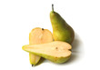 Conference pears isolated on white