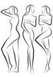 Vetor: female body, vector female body, vector