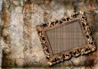 grungy background with  frame