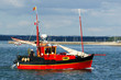 bateau rouge