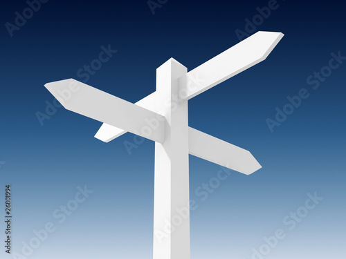 Blank sign post blank signpost. Blank sign post