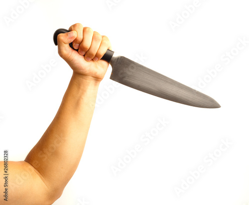 Photo: hand and knife hand and knife