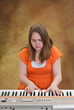 Girl Playing Keyboard Girl Playing Keyboard