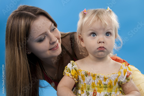 Photo: Mother and daughter. Mother and daughter.