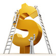 Making money teamwork concept