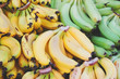 Close up of bananas on market stand