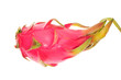 Pink Color Dragon Fruit On A White background
