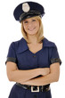 Foto: Junge Frau in Polizeiuniform Junge Frau in Polizeiuniform