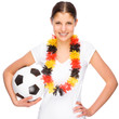 Female soccer fan