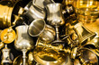 brass and pewter