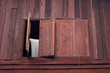 thai style window wood house