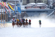 White Turf Pferderennen in St. Moritz, St. Gallen, Schweiz