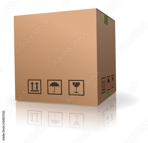 Illustration: cardboard box cardboard box