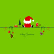 Christmas Santa & Symbols Green