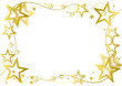 goldener Sternenrahmen