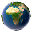 Realistic Planet Earth with natural water Realistic Planet Earth with natural water