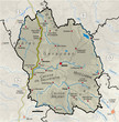 Carte du département de la Lozère 48