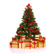 Isolated christmas tree
