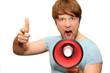 shouting and pointing at you
