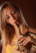 woman holding a snake woman holding a snake
