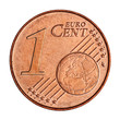 A collage of  1 euro cent coin