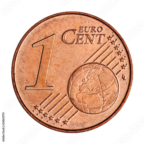 Photo: A collage of 1 euro cent coin A collage of 1 euro cent coin