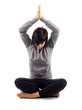 Woman Performing Yoga. Model Released