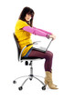 Young Woman Using Laptop. Model Released