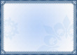 Elegant blue stylish frame