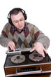 nerd enjoying music
