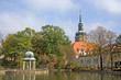 Kurpark Bad Lauchstädt mit Stadtkirche (Sachsen-Anhalt)