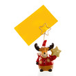 rudolph with a sign