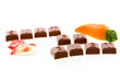 the word sint en piet made of chocolate and marzipan figures