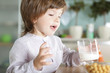 Little boy has a breakfast Little boy has a breakfast