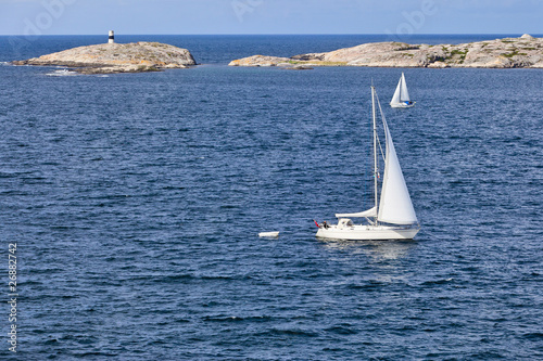 Photo: Sailboats in the archipelago Sailboats in the archipelago