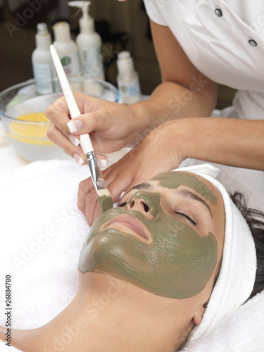 Photo: Young Woman Having Facial. Models Released Young Woman Having Facial. Models Released