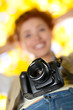 Young woman photographer