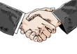 Vektor: shake hands shake hands
