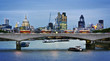 City of London at dusk