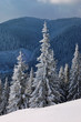 Winter landscape in mountains