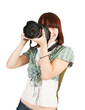 girl with camera girl with camera