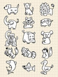 hand draw animals