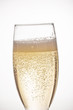 A glass of champagne