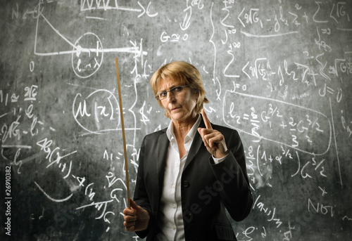 Photo: Severe teacher Severe teacher