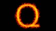 Fire letter Q